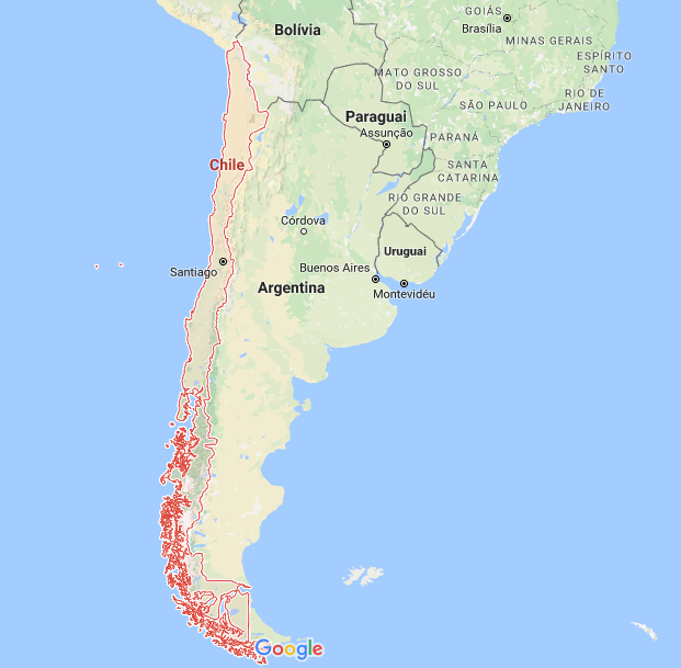 mapa chile