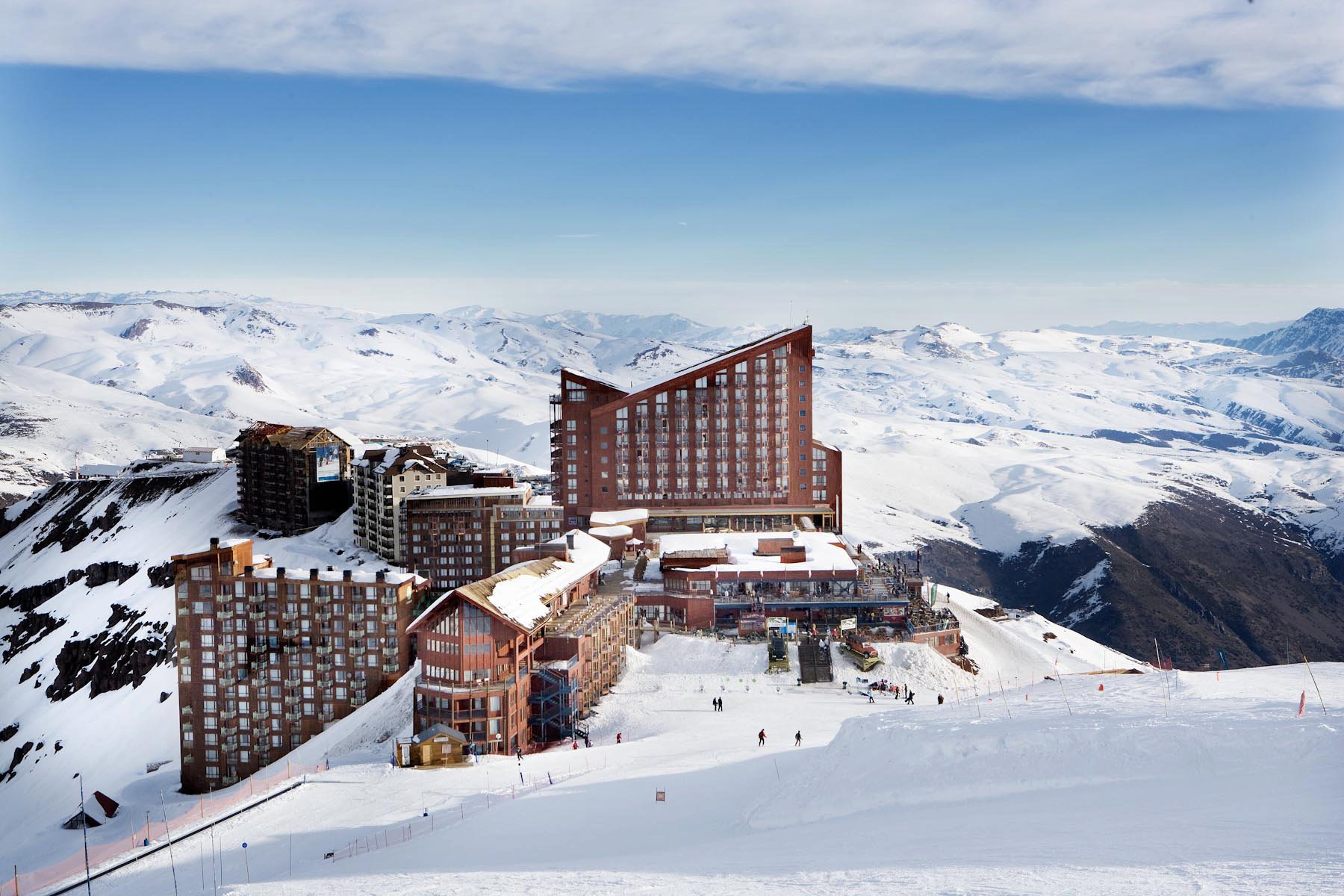 vista de hotel no valle nevado