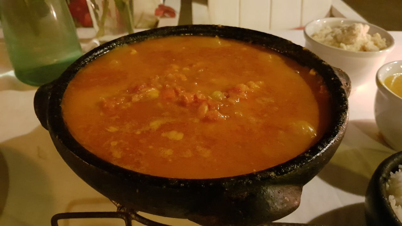 moqueca do restaurante cantinho doce no quadrado em trancoso